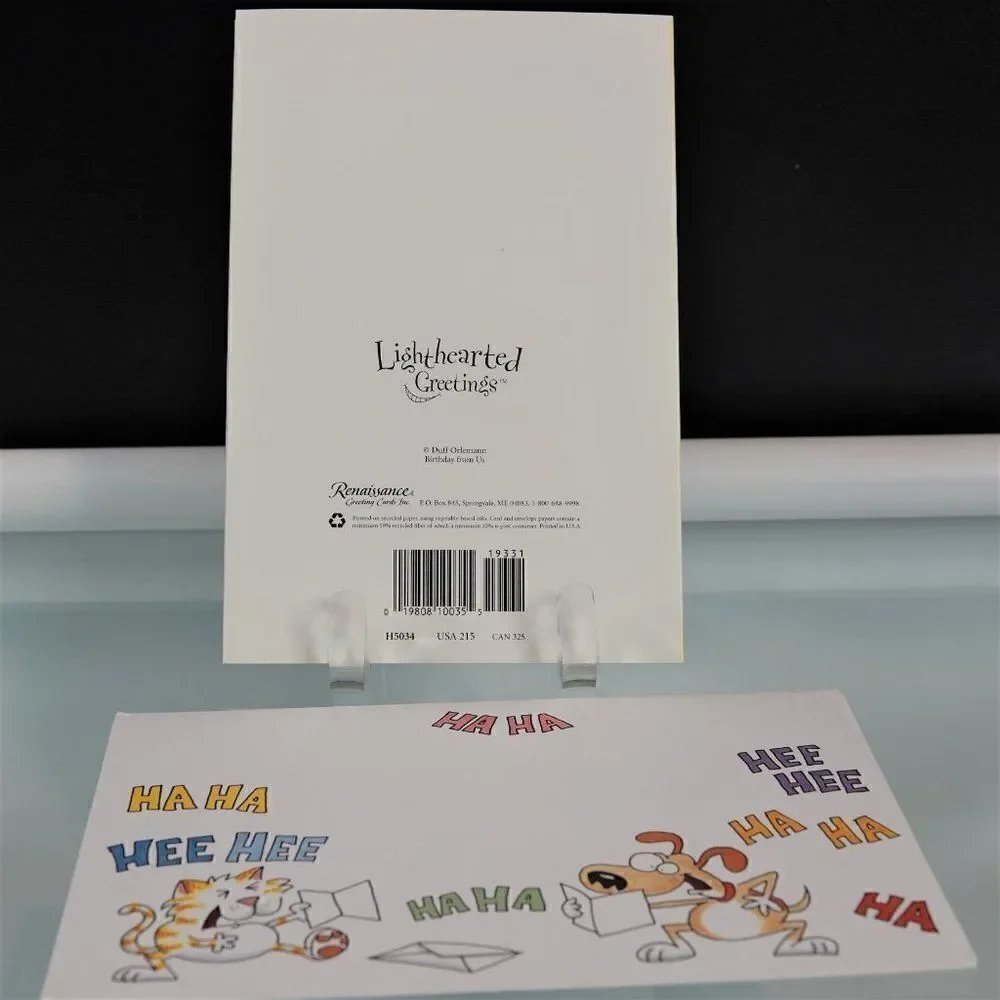 Funny Birthday Card Pardon Us For Gawking